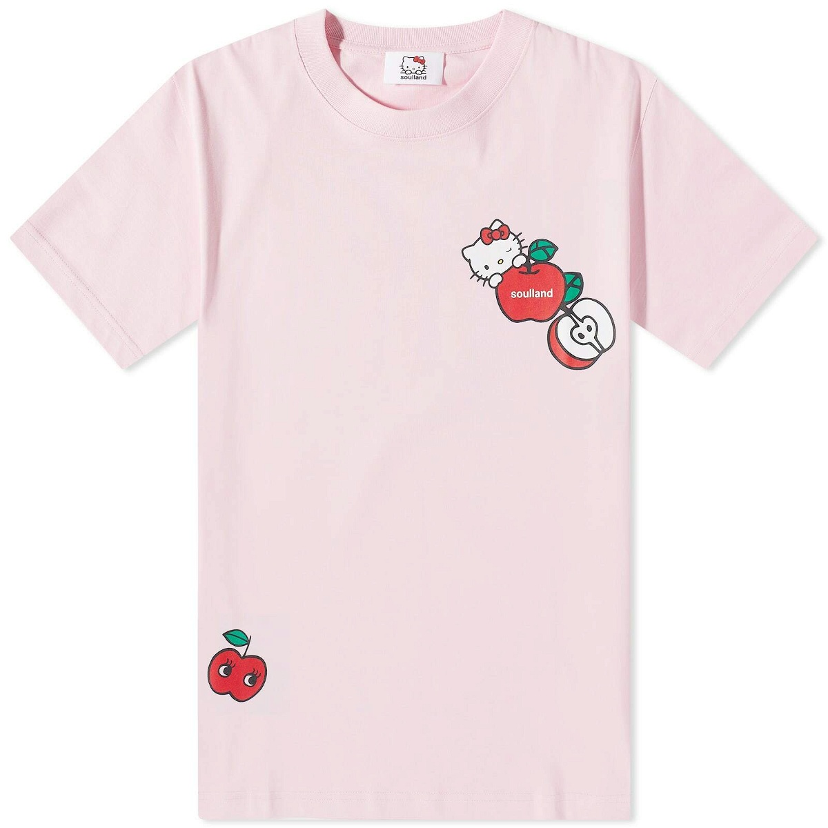 Photo: Soulland x Hello Kitty Apple T-Shirt in Pink