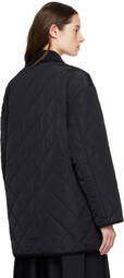 Filippa K Black Quilted Reversible Jacket