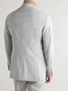 Brunello Cucinelli - Double-Breasted Wool Suit Jacket - Gray