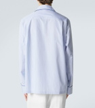 Dolce&Gabbana Striped cotton and silk poplin pajama shirt