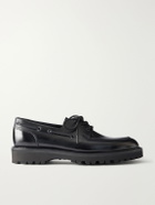 John Lobb - Tide Leather Boat Shoes - Black
