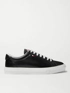 Moncler - Monaco Leather Sneakers - Black