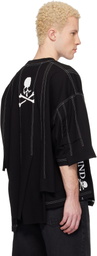 MASTERMIND WORLD Black Reconstructed SS T-shirt