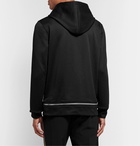 Helmut Lang - Zip-Detailed Tech-Jersey Hoodie - Black