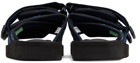 Suicoke Navy Paisley MOTO-CAB Sandals