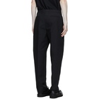 Valentino Black Plain Straight Leg Trousers