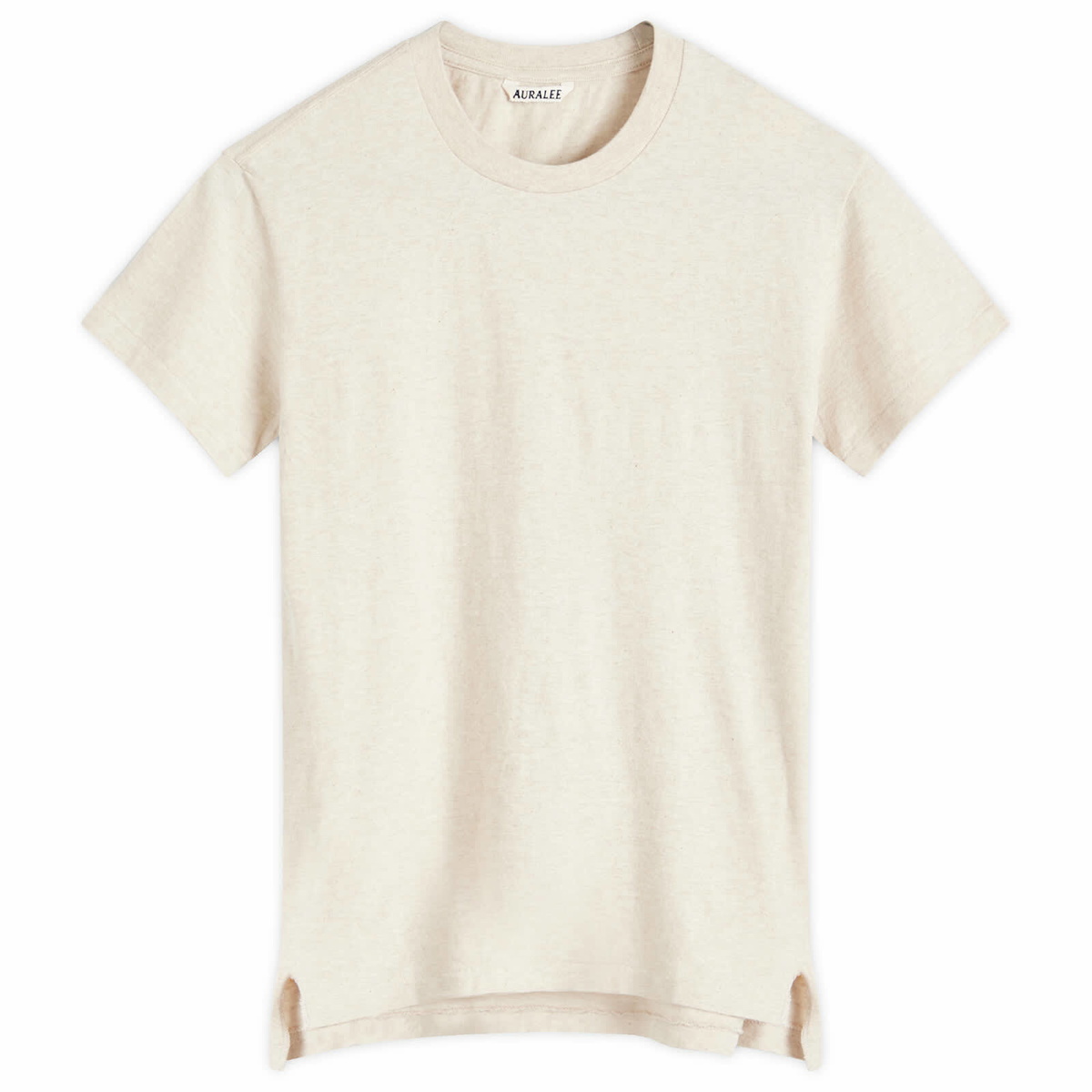 Auralee Women's Washable Wool Pile T-Shirt in Navy Auralee