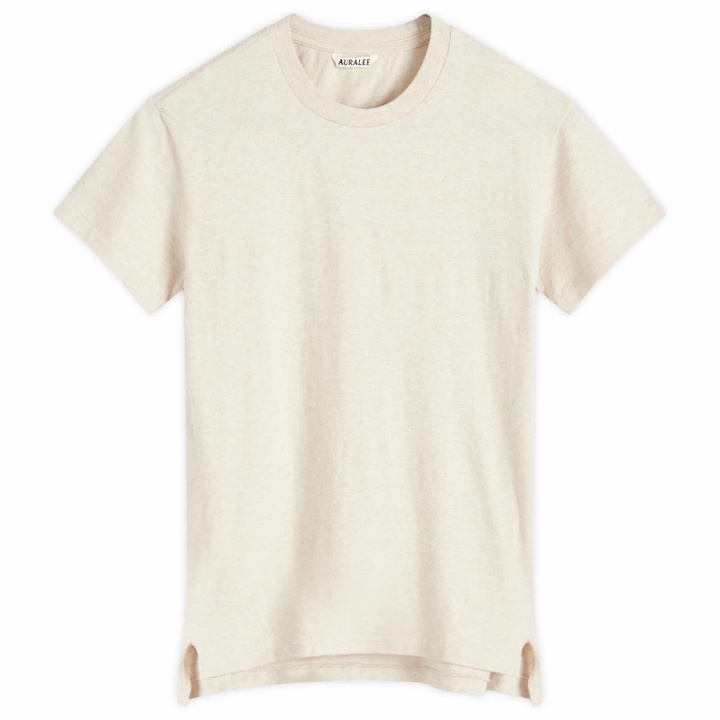 Photo: Auralee Women's Seamless Crew Neck T-Shirt in Top Brown