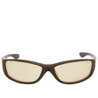 Bonnie Clyde Piccolo Sunglasses in Brown/Yellow 