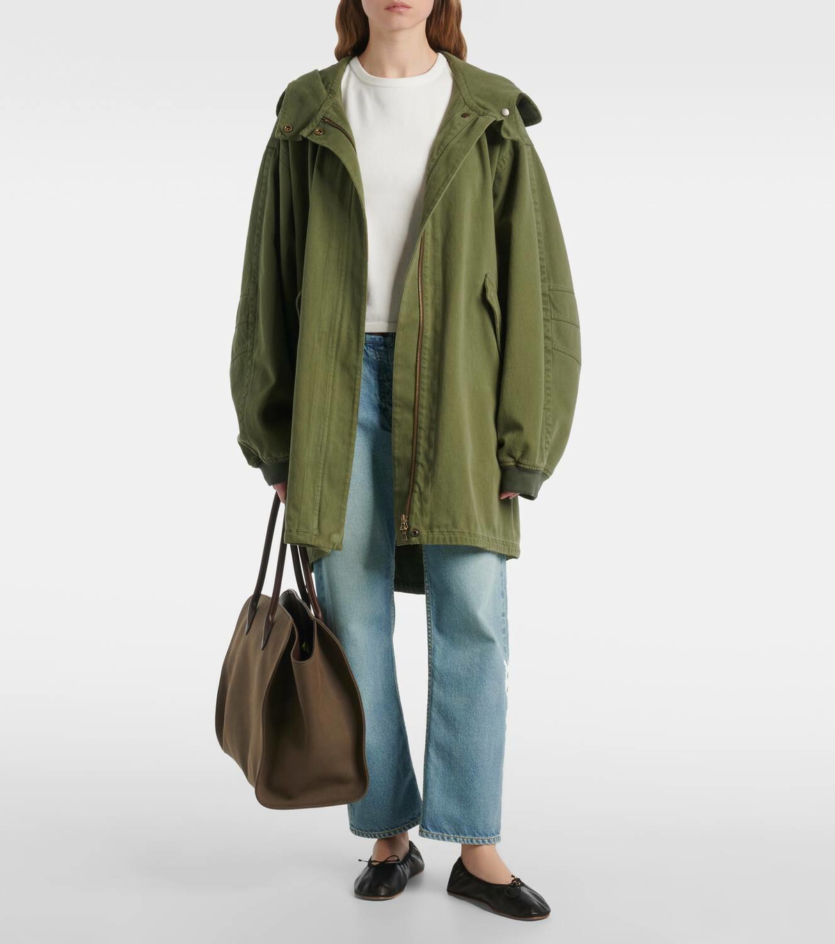 The Row Kemeta oversized cotton canvas jacket The Row