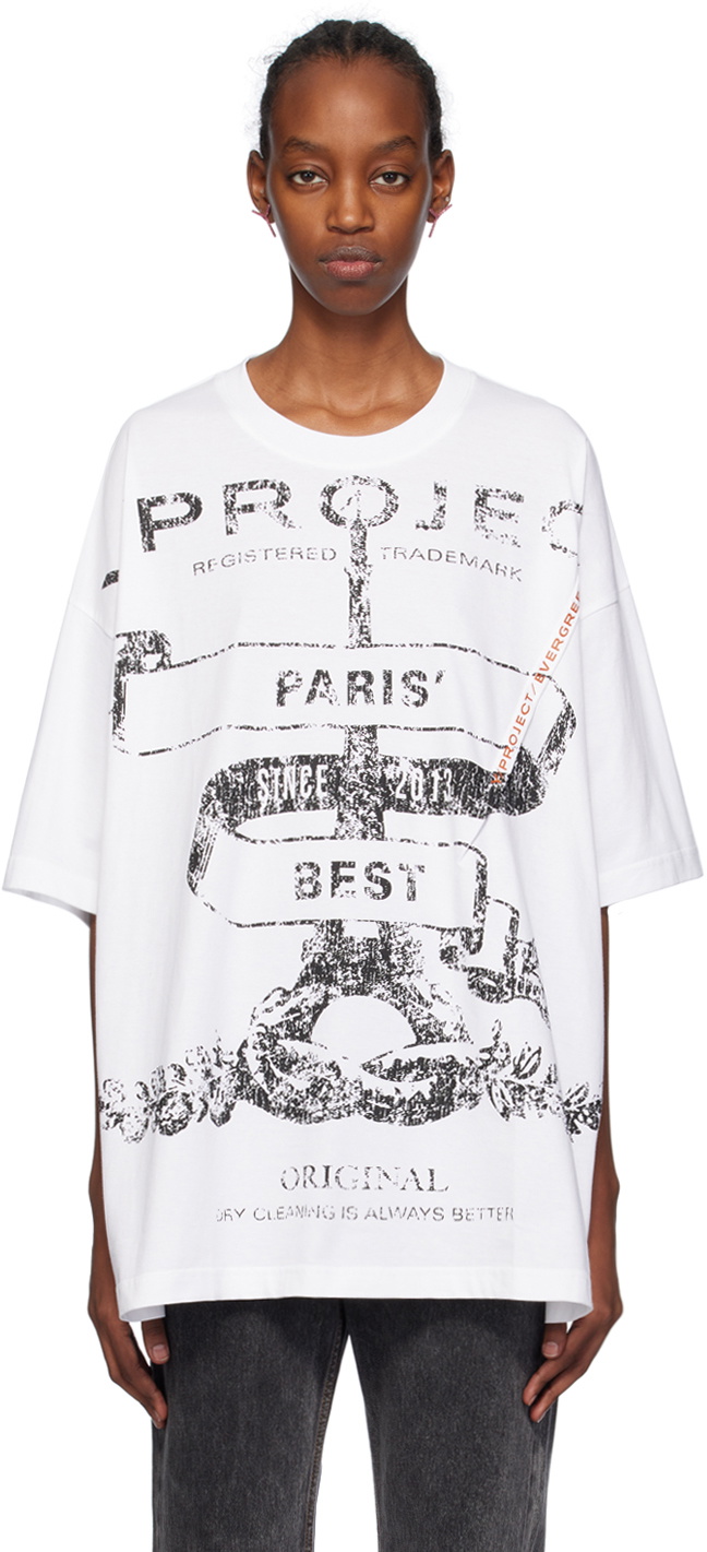 Y/Project White 'Paris' Best' T-Shirt Y/Project