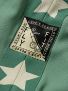 KAPITAL - Logo-Appliquéd Printed Tech-Jersey Sweatpants - Green