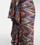 Taller Marmo Jasmine sequined draped gown