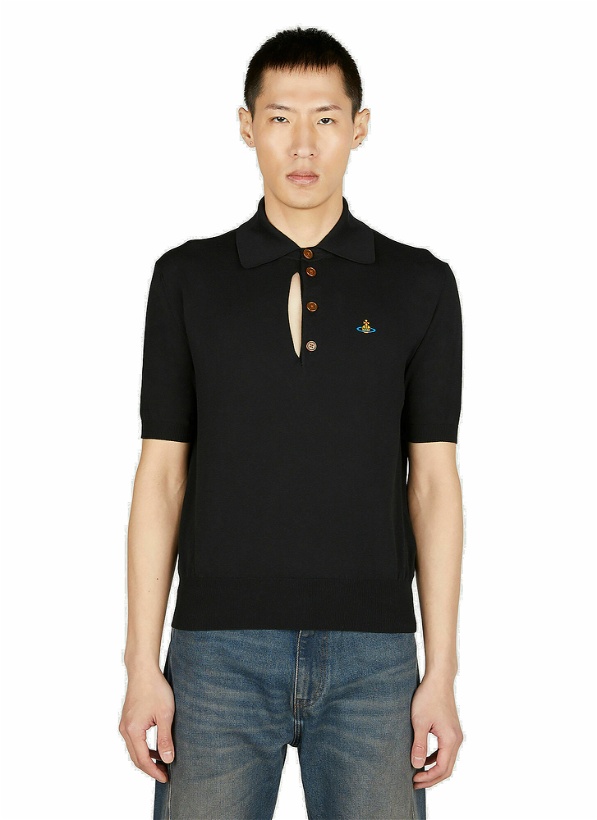Photo: Vivienne Westwood - Ripped Polo Shirt in Black