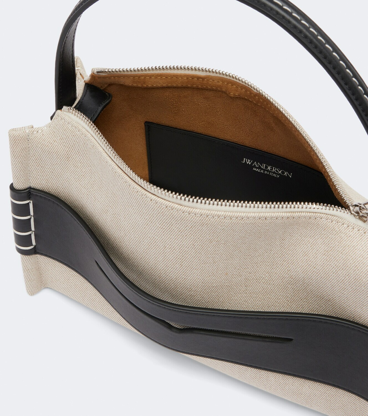 JW Anderson Loafer Medium canvas and leather top-handle bag
