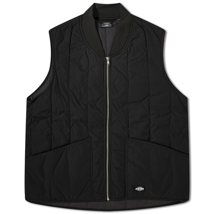 Photo: Dickies Men's Premium Collection Quilted Vest in Black
