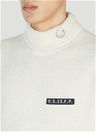 Raf Simons x Fred Perry - High Neck Sweater in White