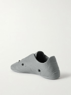 Balenciaga - City Studded Cracked Leather Sneakers - Gray