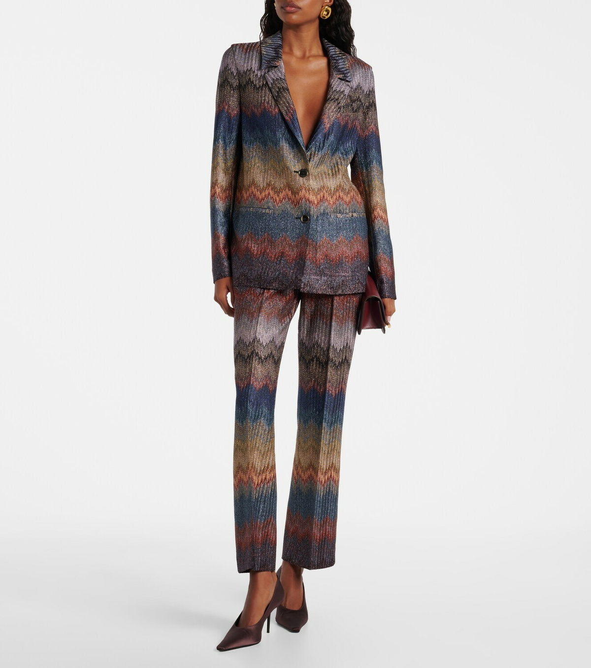 Missoni Zigzag lamé blazer