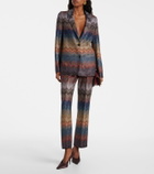 Missoni Zigzag lamé blazer