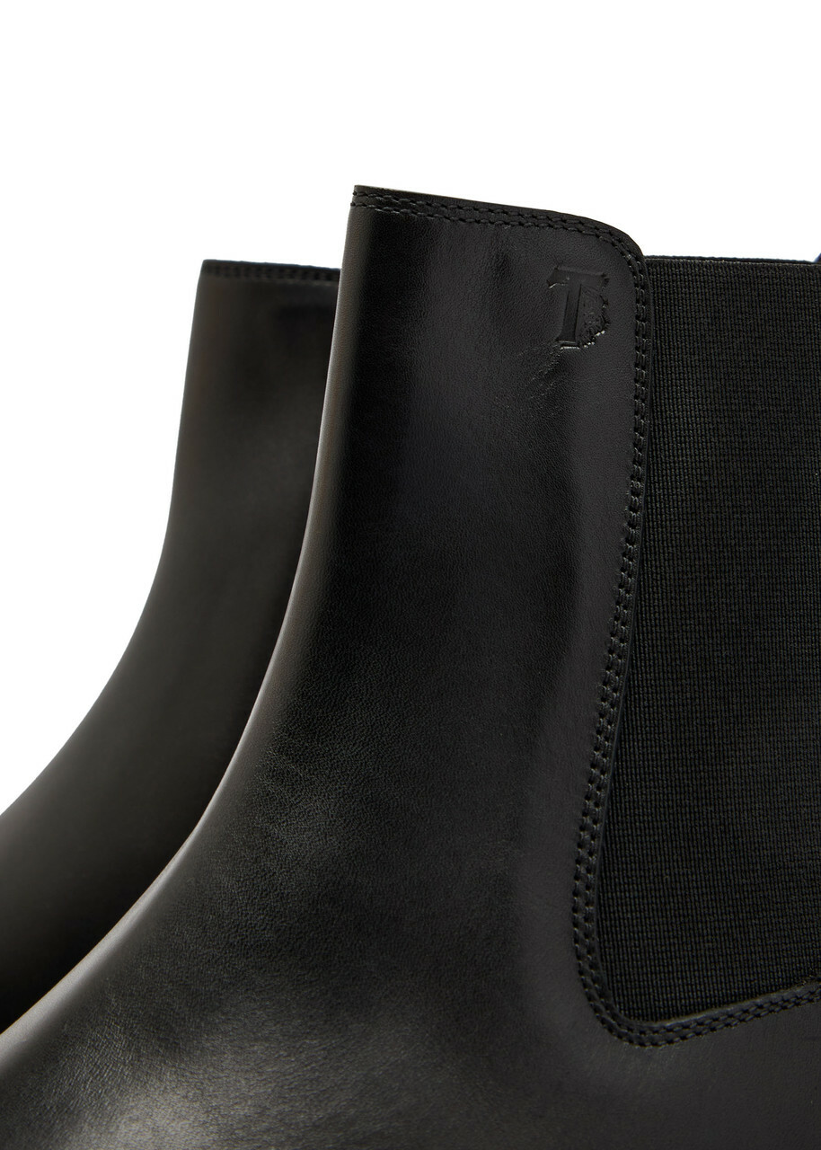 Tods Leather Chelsea Boots Black
