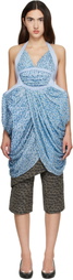 Kiko Kostadinov Blue Gannet Halter Blouse