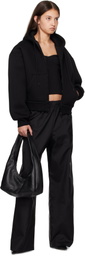 WARDROBE.NYC Black Bonded Zip Hoodie