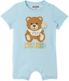 Moschino Baby Blue Printed Jumpsuit