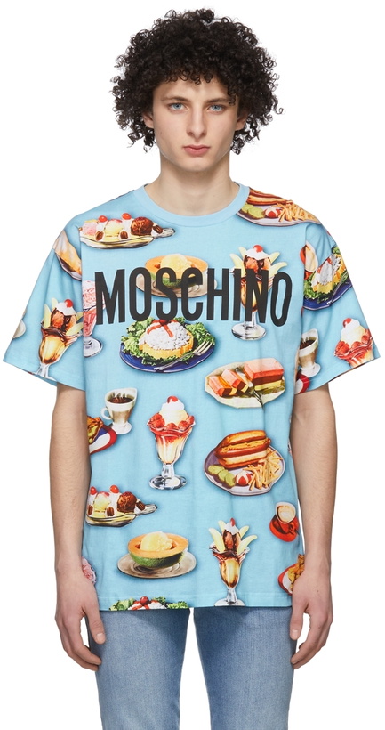 Photo: Moschino Blue Diner Group T-Shirt