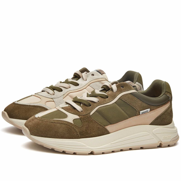 Photo: Axel Arigato Men's Rush 50/50 Sneakers in Beige/Khaki