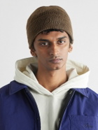 DIME - Logo-Embroidered Ribbed-Knit Beanie