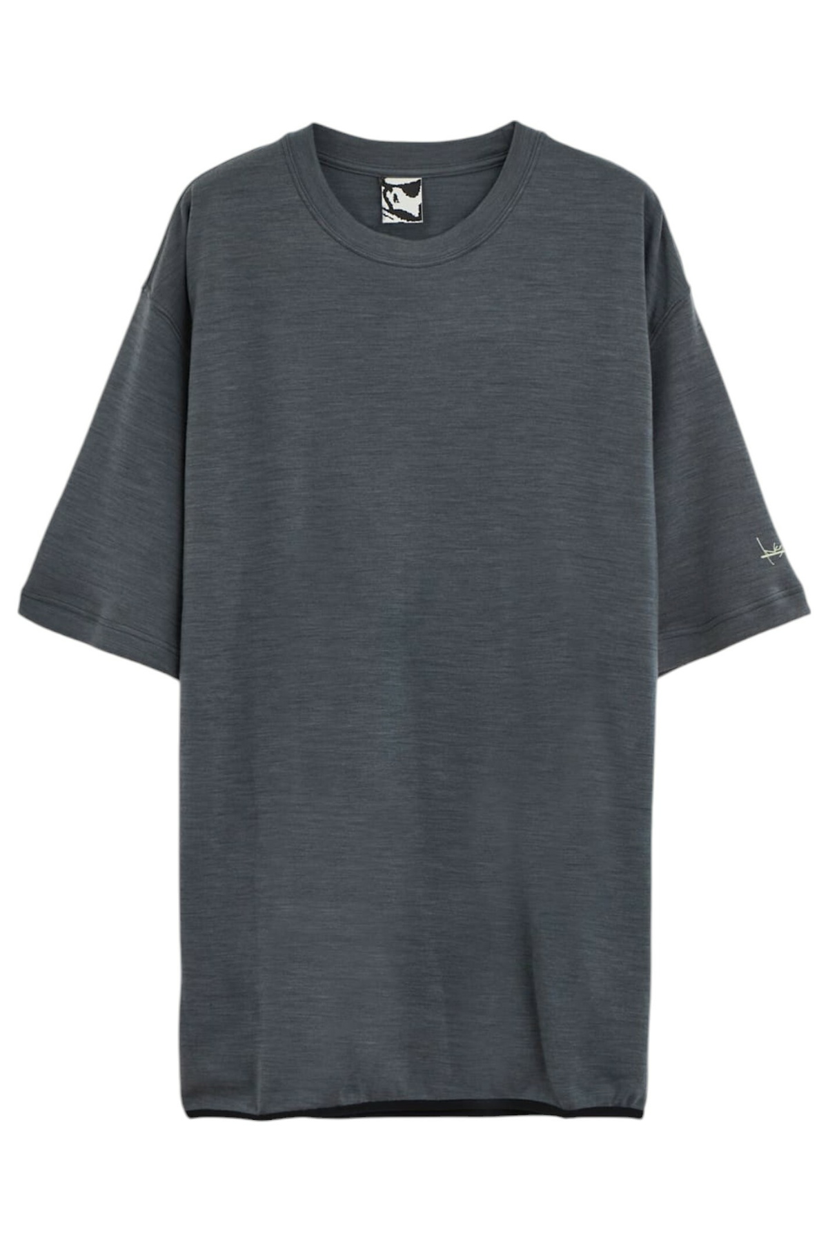 GR10K Men's Long Sleeve Demand Waffle T-Shirt in Black GR10K