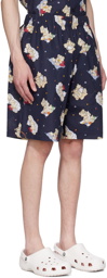 CHLOé NARDIN Navy Printed Shorts