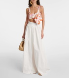 Adriana Degreas Cotton poplin maxi skirt