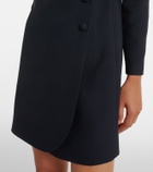 Valentino Crepe Couture tie-neck minidress