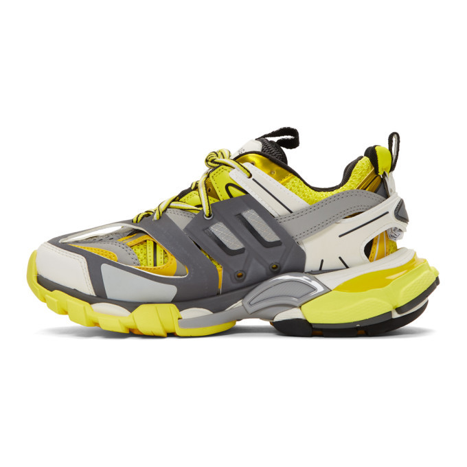 BALENCIAGA トラック　track グレー/イエロー Balenciaga Track.2 Gray Green Women US 10 EU 40 With Box | eBay