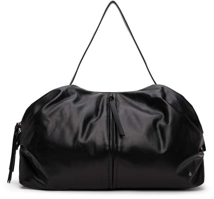 Photo: rag & bone Black Leather Commuter Overnighter Bag