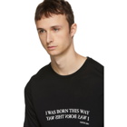 Neil Barrett Black I Was Born This Way T-Shirt