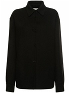 JIL SANDER - Double Felted Wool & Angora Shirt Jacket