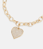 Sydney Evan Heart 14kt gold and diamond bracelet