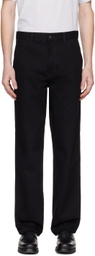 Carhartt Work In Progress Black Single Knee Jeans