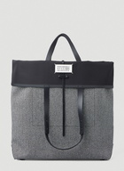 Logo Patch Tote Bag in Grey