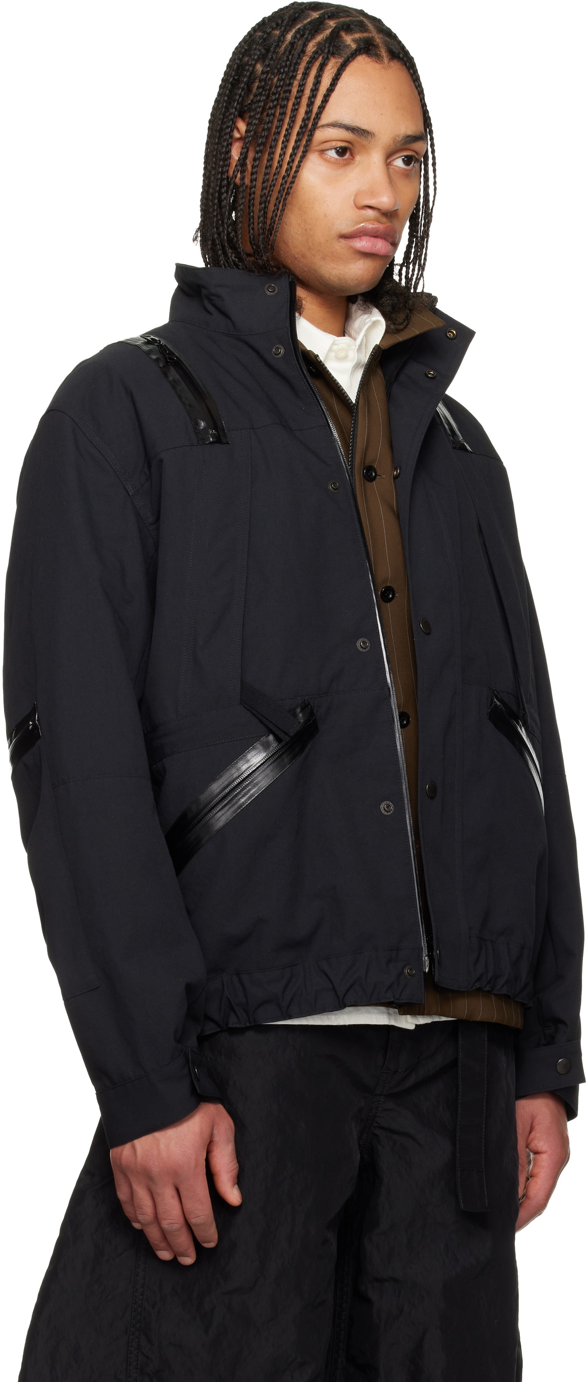 sacai Black Weathercloth Jacket Sacai