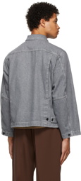 Lemaire Grey Boxy Blouson Jacket