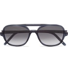 Dick Moby - Hannover Aviator-Style Acetate Sunglasses - Gray