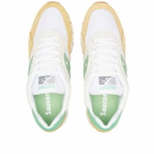 Saucony Men's Shadow 6000 Sneakers in White/Yellow/Green