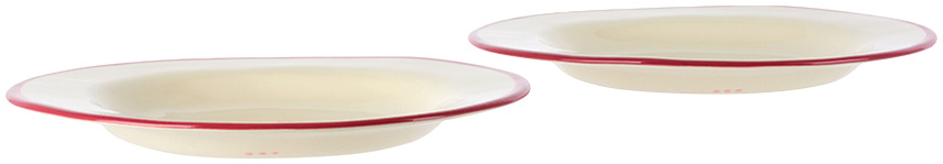 Laetitia Rouget Red & White 'Take Me Dirty Dancing' Dessert Plate Set