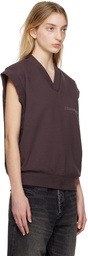 Fear of God ESSENTIALS Purple V-Neck Vest