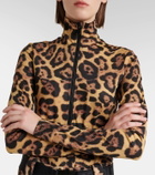 Goldbergh Cathy leopard-print ski bodysuit