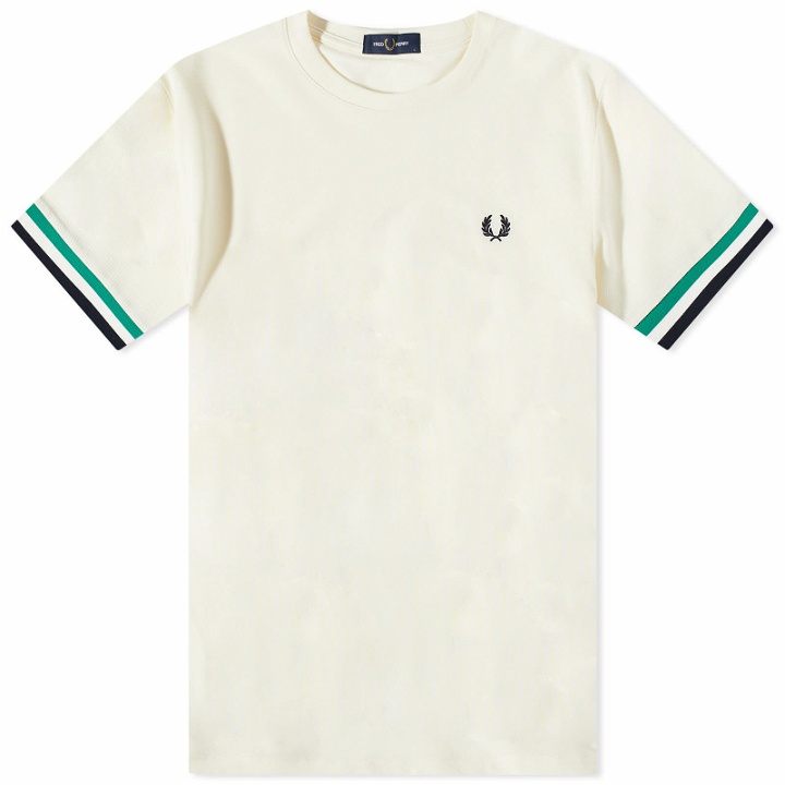 Photo: Fred Perry Authentic Men's Bold Tipped T-Shirt in Ecru